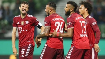 德国杯-拜仁12-0狂屠SV不莱梅 舒波-莫廷4球3助