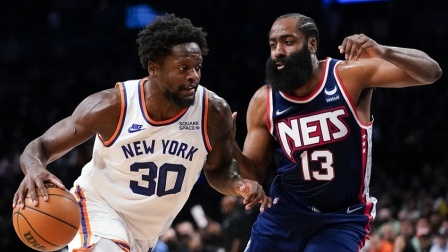 2021-2022赛季NBA集锦 NBA-哈登34+10+8 杜兰特27+9 篮网险胜尼克斯