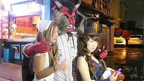 XFun吃货俱乐部2013 韩国首尔3★万圣夜游大party