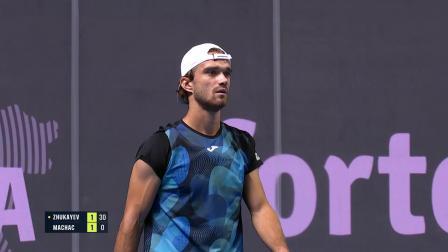 【全场回放】 朱卡耶夫VS马哈奇（退赛） 2024ATP阿拉木图站 第二轮