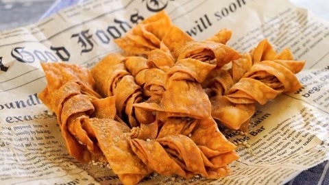 罐头小厨 自制馄饨皮排叉