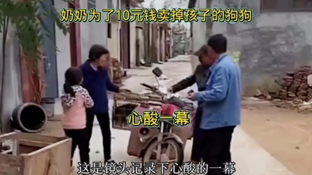 品人生百味第二季 监控下的一幕，奶奶为了10元钱，卖掉陪伴孩子一年多的小狗