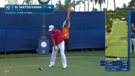 【球员集锦】松山英树开球状态理想，精彩挥杆球停的位置不错