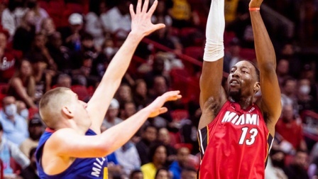 2021-2022赛季NBA集锦 NBA-约基奇24+15+7 掘金轻取热火终结6连败