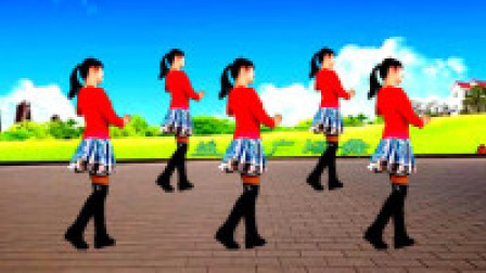 《乌莱山下一朵花》原创欢快32步 健身舞 附分解教学口令