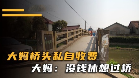 品人生百味第二季 大妈桥头私自收费，按车辆大小定价，大妈：路过就得交钱！