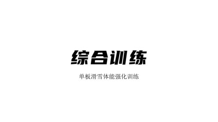 雪上运动专项训练 综合训练