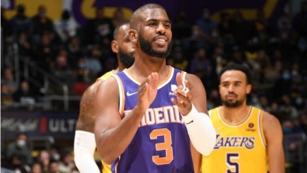 NBA-布克24+9+7 詹姆斯34+7 太阳大胜湖人
