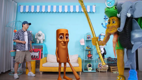 木棍人被融合怪抓走了