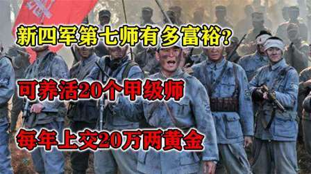 史记文学社第三季 新四军第七师有多富裕？可养活20个甲级师，每年交20万两黄金