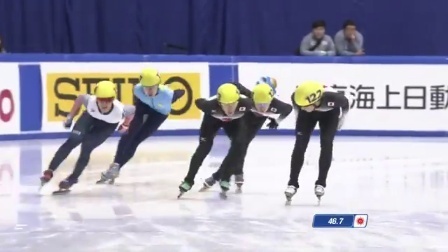 短道速滑 男子1000米半决赛 韩天宇B组晋级