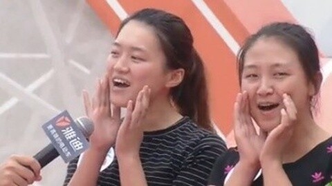 男生女生向前冲 篮球美少女组合前来挑战