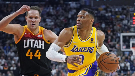 2021-2022赛季NBA集锦 NBA-米切尔29+7 戈贝尔25+17 爵士轻取湖人