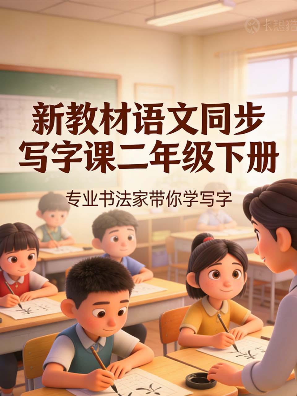 新教材语文同步写字课二年级下册