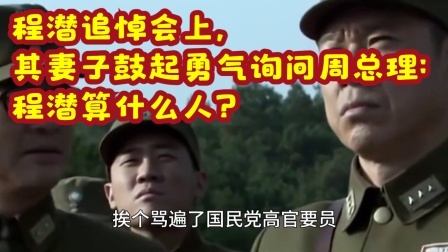 红墙往事 程潜追悼会上，其妻子鼓起勇气询问周总理：程潜算什么人？