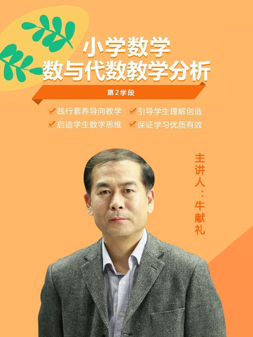 牛献礼：小学数学 数与代数教学分析（第2学段）
