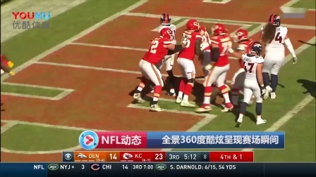 【NFL动态】全景360度酷炫呈现赛场瞬间