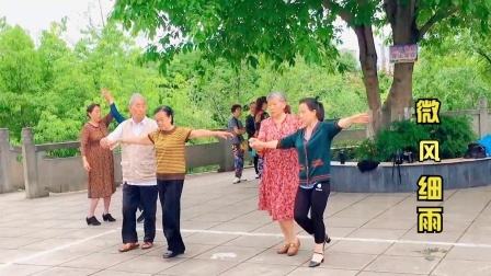 邓丽君《微风细雨》配上80多岁大爷的双人舞，好听