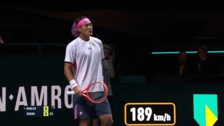 【全场回放】张之臻0-2卢布列夫 2025ATP鹿特丹站 第一轮