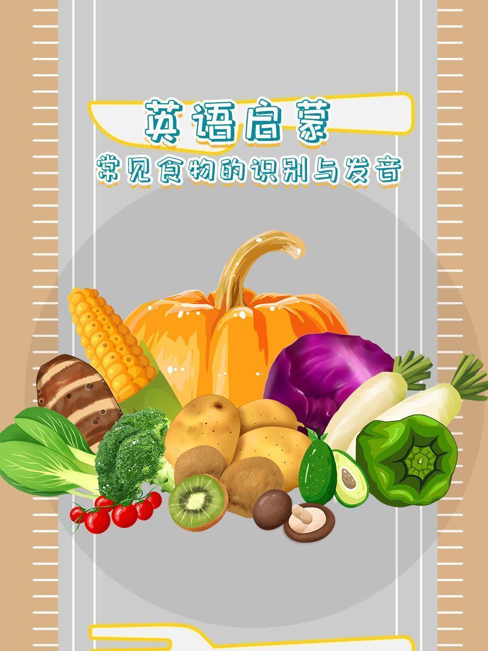 英语启蒙：常见食物的识别与发音
