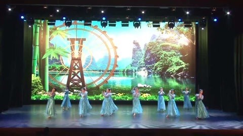 广场舞 广场舞展示美丽的地方