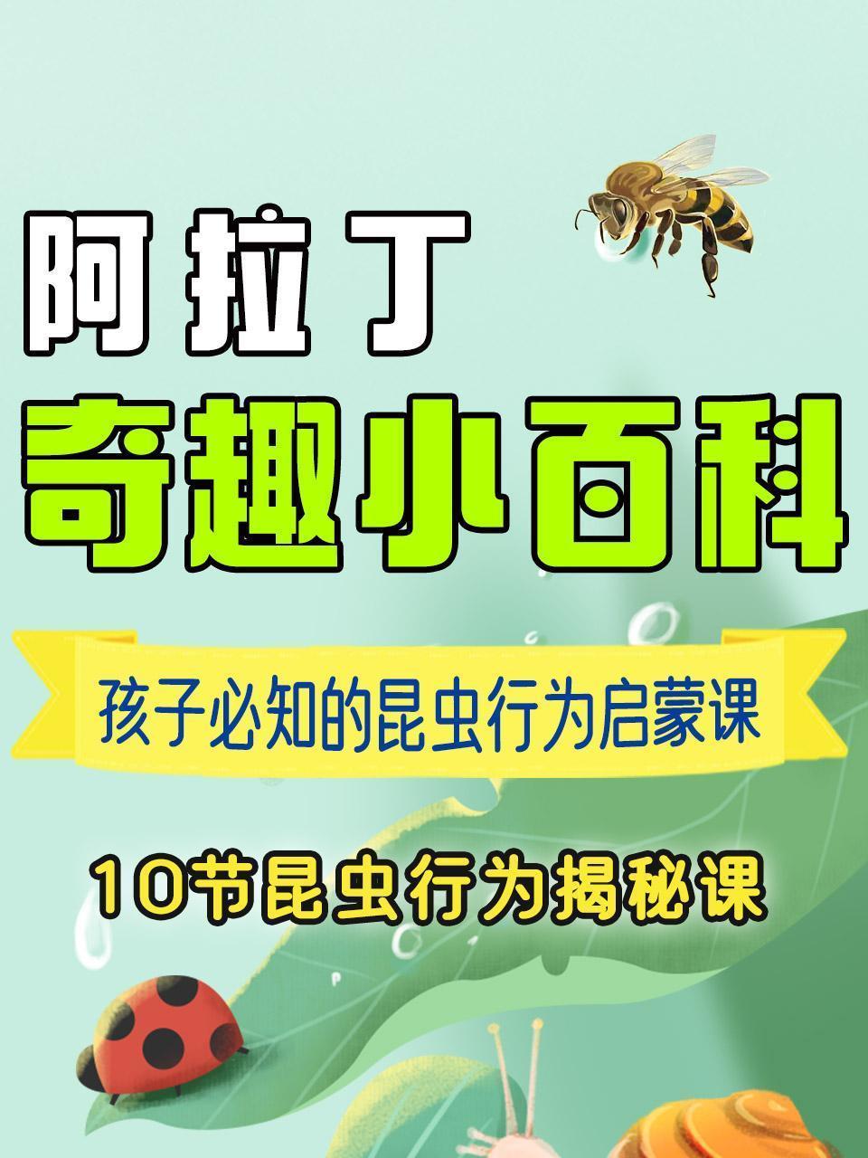 阿拉丁·奇趣小百科 孩子必知的昆虫行为启蒙课