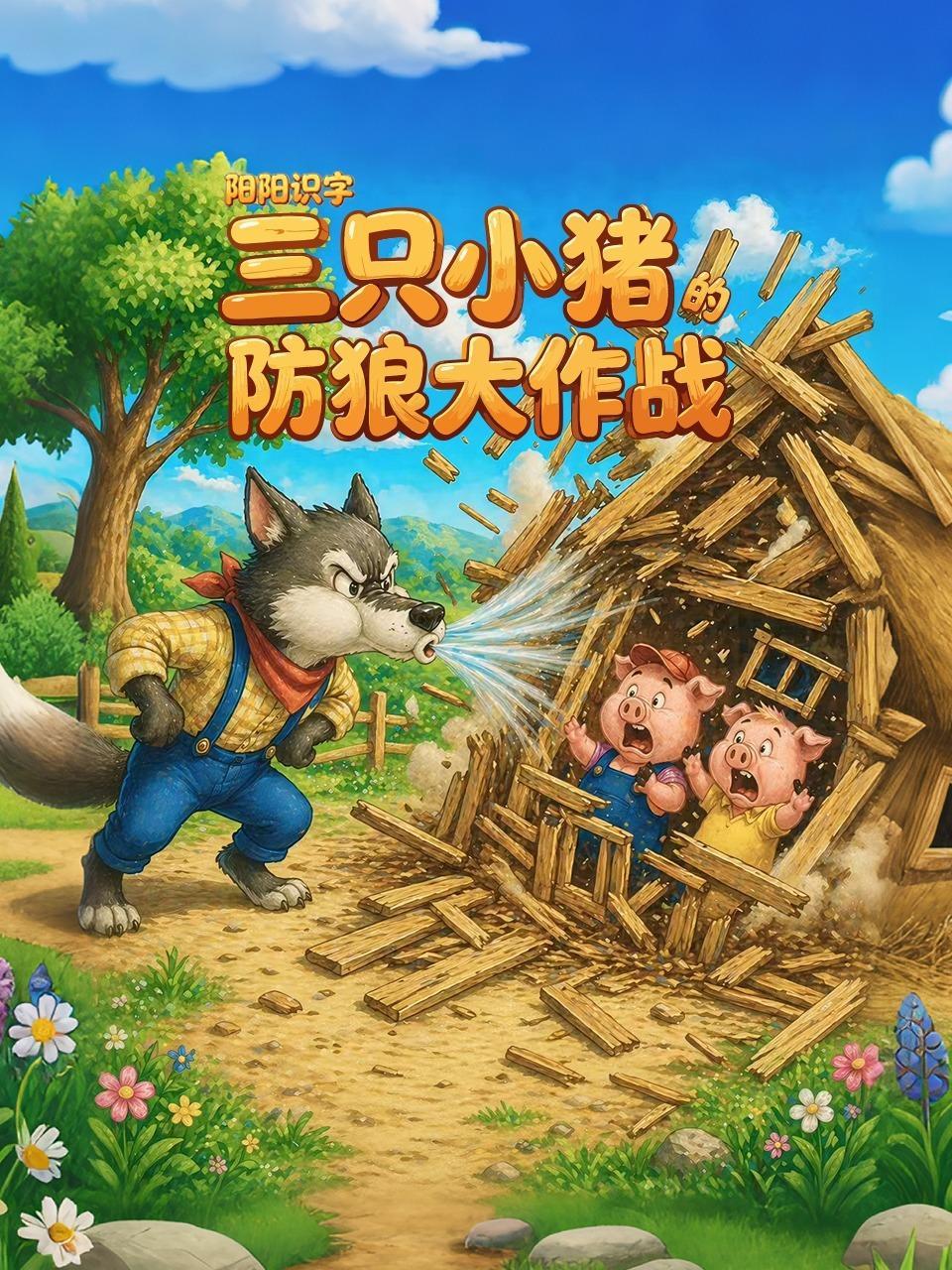 阳阳识字：三只小猪的防狼大作战