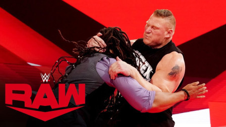 WWE RAW 2019 【RAW 11/04】大布F5解说员 雷尔棍子偷袭