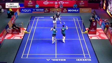 【全场回放】卢明哲/洪恩慈1-2西亚纳维/马尔瓦 印尼公开赛 混双32强赛
