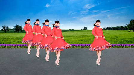 广场舞《火红的萨日朗》醉美民族风，歌嗨舞也美