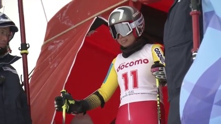 高山滑雪 女子大回转 中国队选手集锦