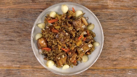 达人厨房 羊肉抓饭
