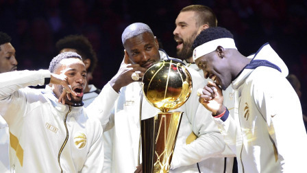 NBA流言收割机 猛龙总冠军戒指镶650颗钻石，14克拉历史之最
