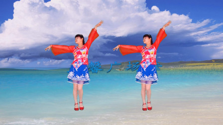 32步广场舞《梨花飞情人泪》甜歌美舞 一学就会