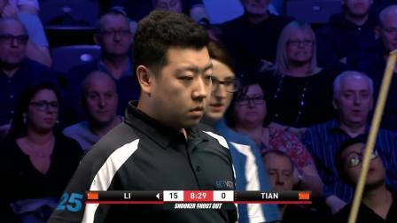2019斯诺克 异常胶着！李行40-38险胜田鹏飞笑傲中国德比