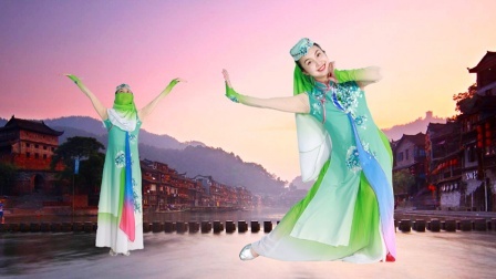 糖豆广场舞课堂《听到花儿就想家》深情委婉的回族舞