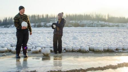 半岛奇闻 俄罗斯现大批神秘雪球 原来是这种自然现象！