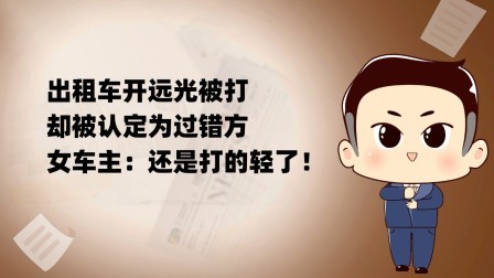 品人生百味第二季 出租车开远光被打，却被认定为过错方，女车主：还是打的轻了！