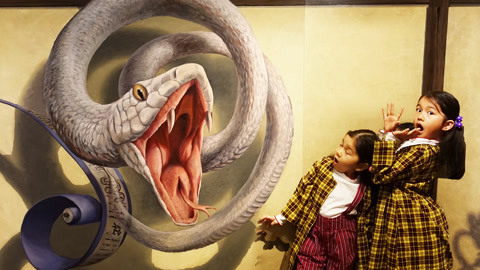 【中国爸爸】日本食玩 参观东京3D绘画幻视馆