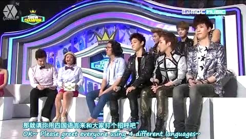 EXO Show Champion EXO-M CUT 中英字幕 12/05/15-EXO-M