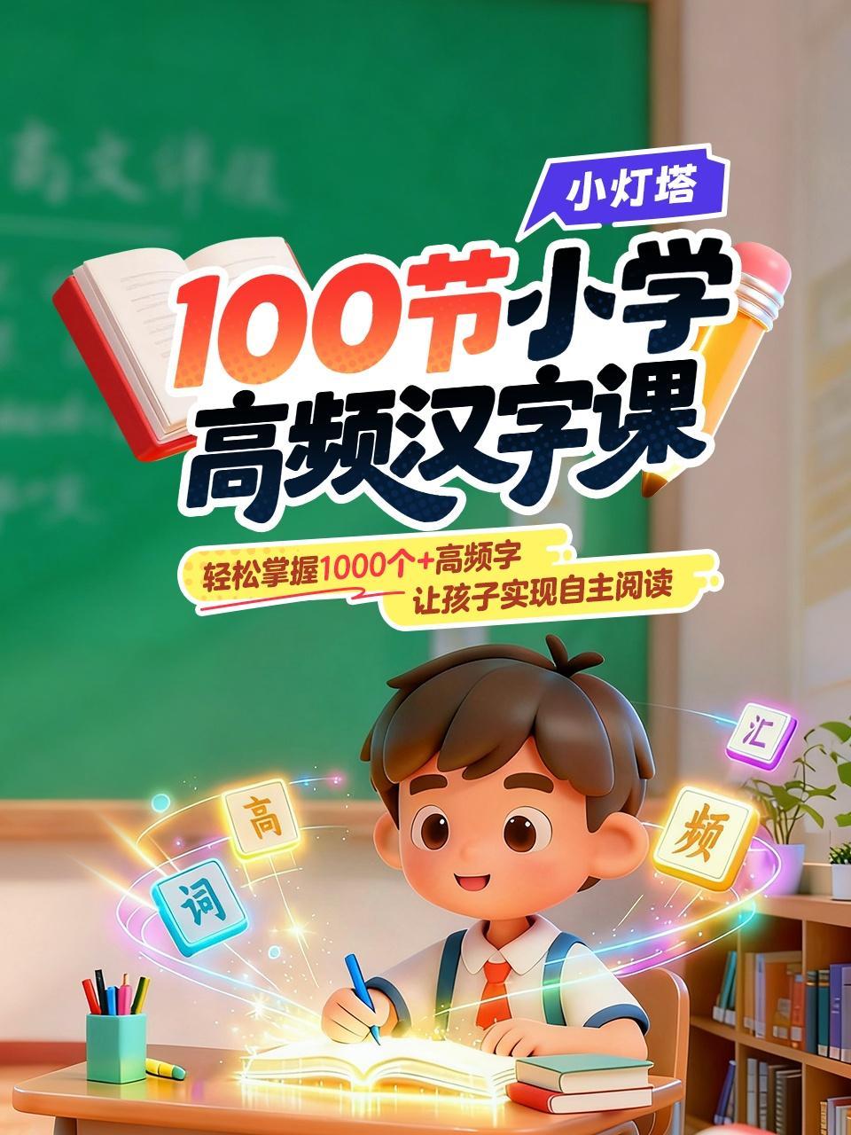 小灯塔100节小学高频汉字课