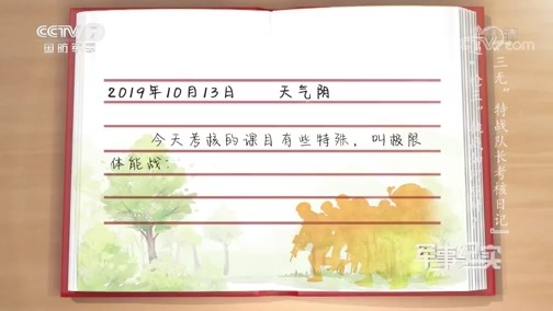 军事纪实 《军事纪实》 20191105 “三无”特战队长考核日记