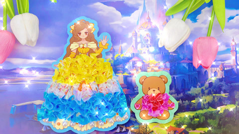 橙子公主和小熊贝贝的装扮