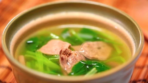 迷迭香 青菜猪肝汤
