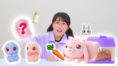 小伶玩具2024 来给兔妈妈接生！结果太意外了，兔兔家族诞生记