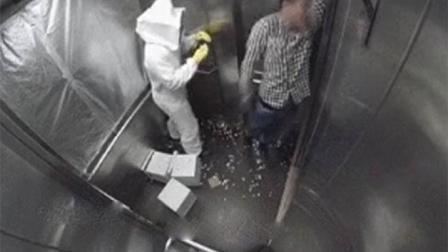 猿创精选 蜂箱意外打翻在电梯间 蜇的乘客想不蹦迪都不行 153
