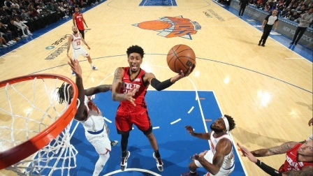 2021-2022赛季NBA集锦 NBA-伯克斯20+5断 兰德尔准三双 尼克斯送火箭14连败