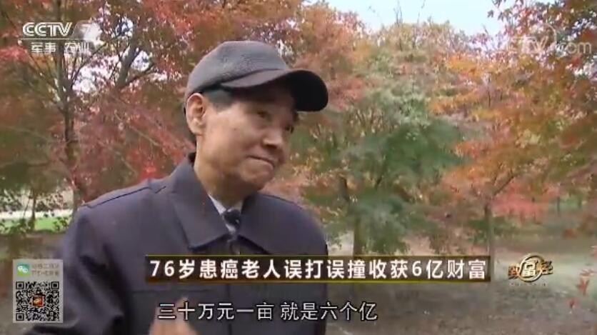 致富经 [致富经]76岁患癌老人误打误撞收获6亿财富 20180122