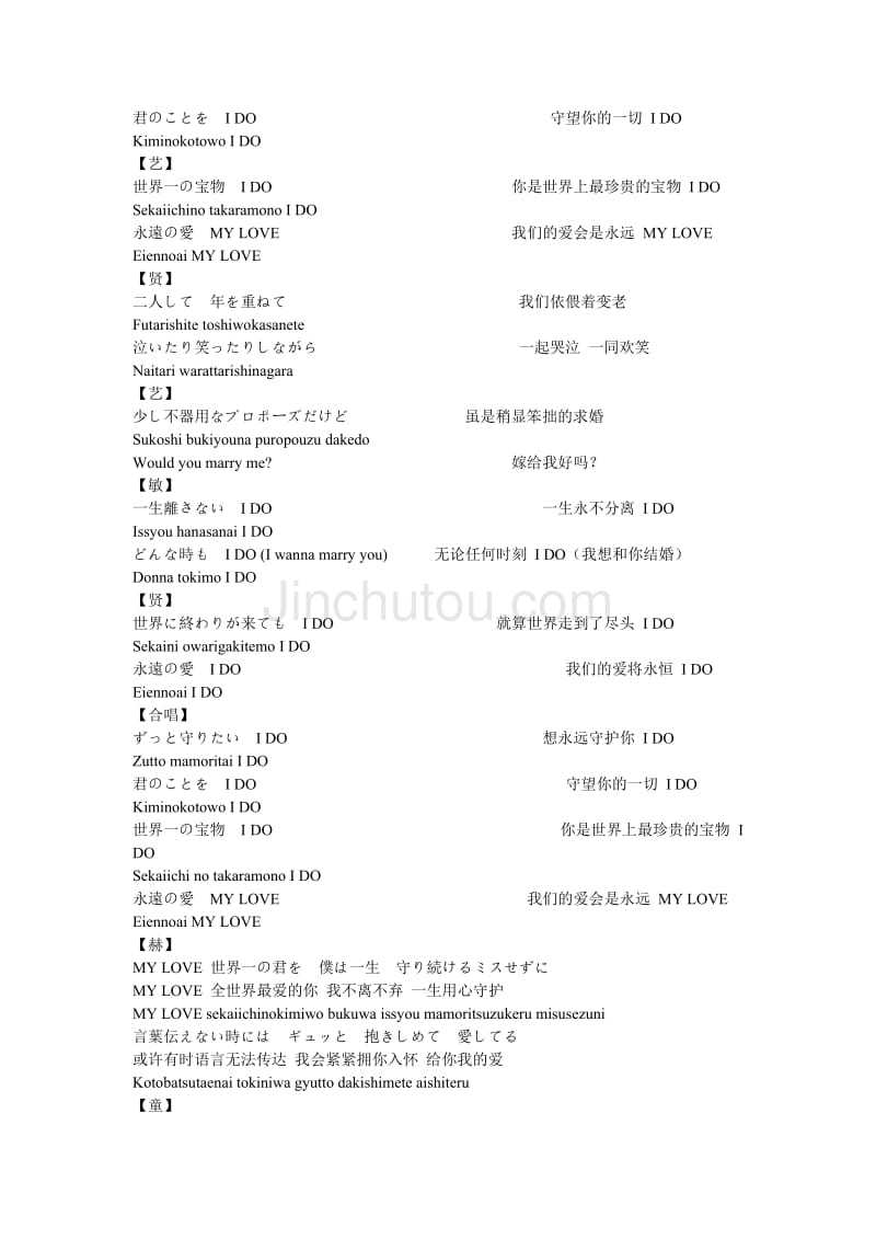 最全后来日文版歌词含罗马拼音和中文翻译 360文库