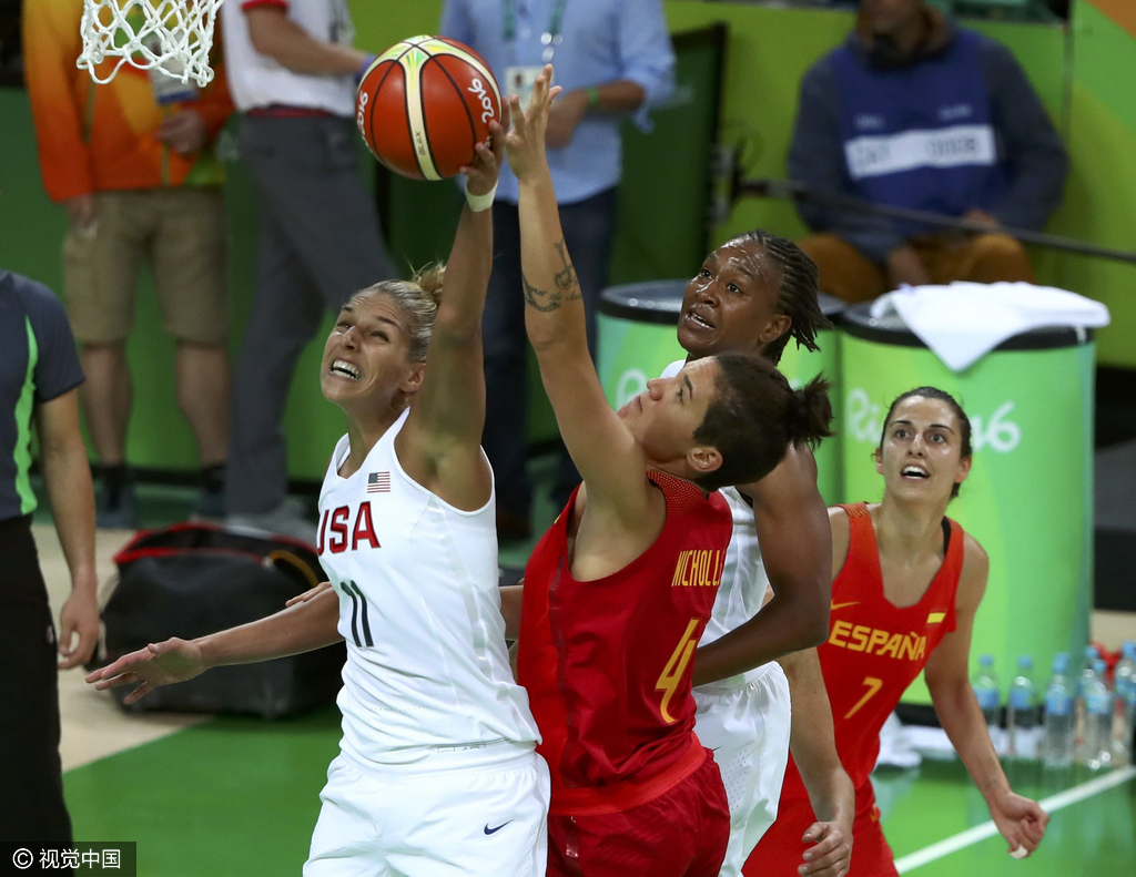 组图-美国女篮胜西班牙夺金 实现奥运六连冠